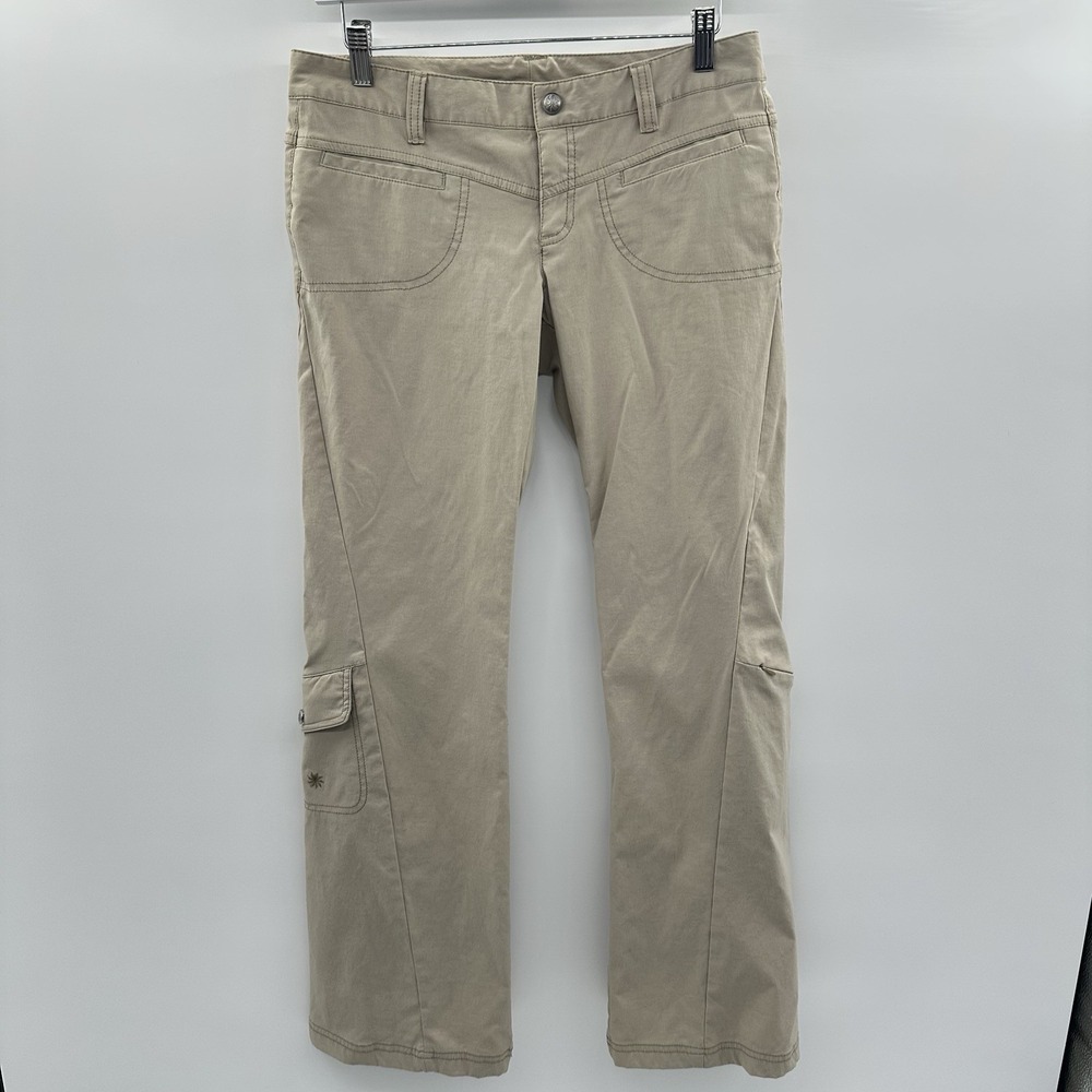 Athleta Dipper‎ Cargo Pants Women's 6 Beige Stretch Pull On Work Travel Pockets - Picture 10 of 14
